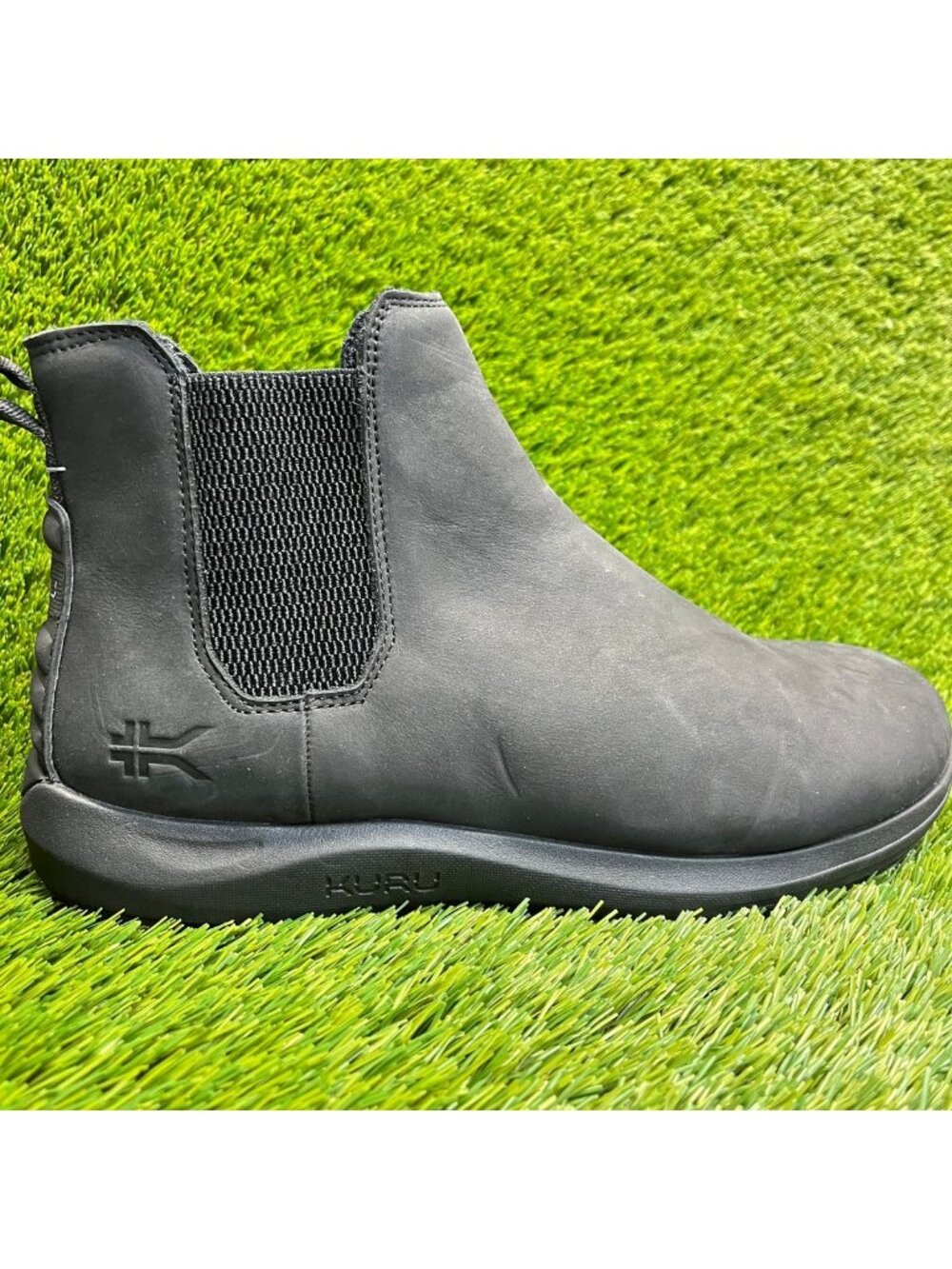 Kuru Draft Salo Mens Size 12.5 Triple Black Casual Outdoor Leather Chelsea Boots